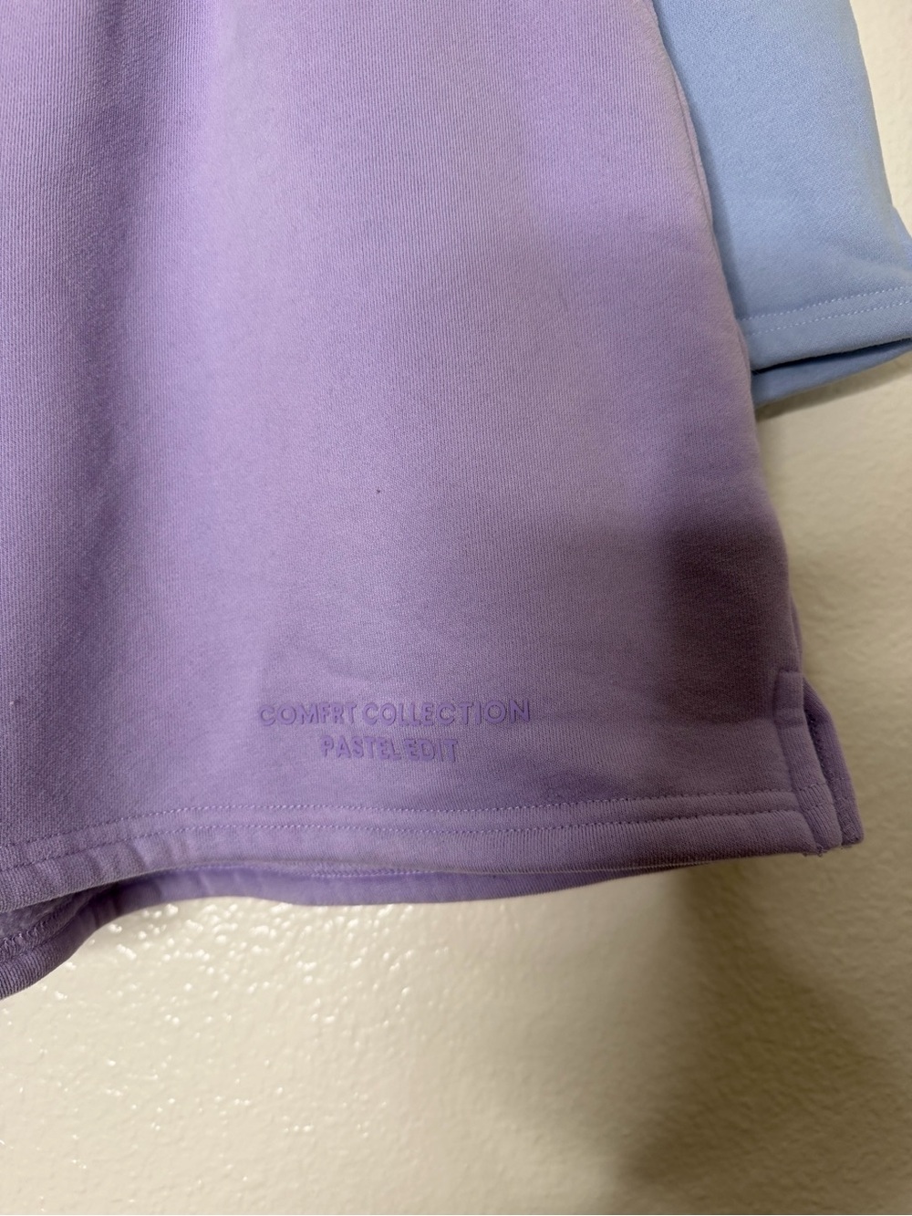 Comfrt Collection Pastel Edit Purple and Blue Athletic Shorts 2x - Picture 2 of 12